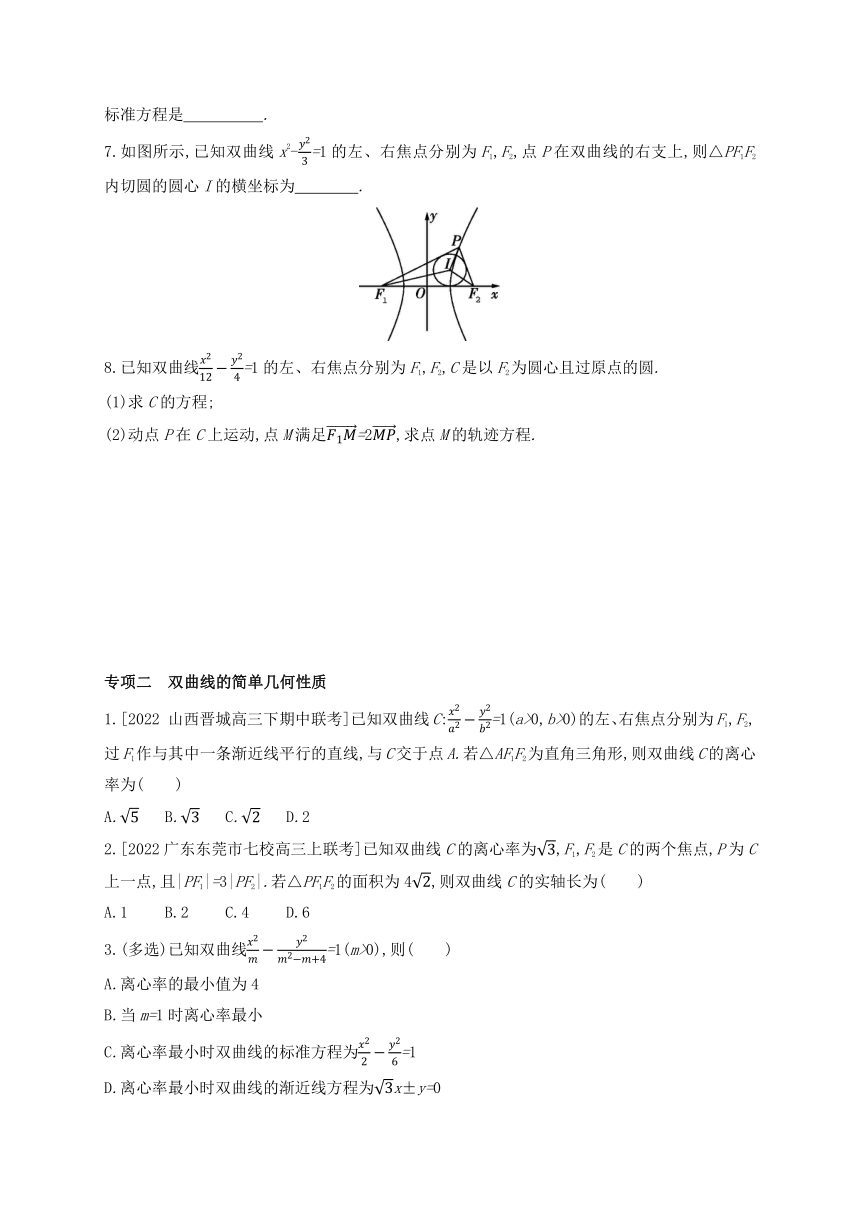 3.2 双曲线 专项拓展训练（含解析）