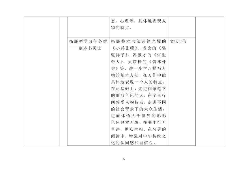 五年级语文下册第五单元备课整体教学设计