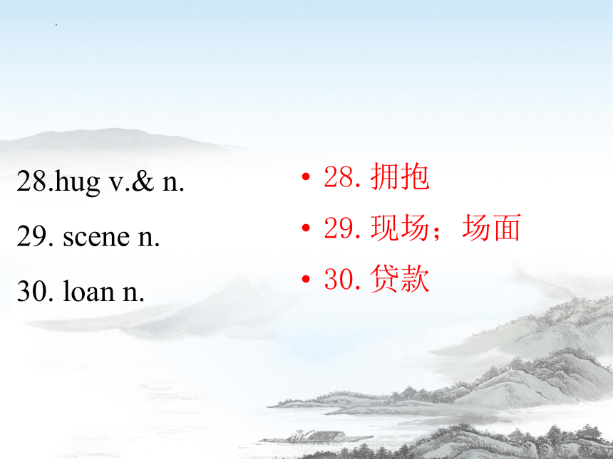 人教版（2019）  必修第三册  Unit 5 The Value of Money 单词短语一站过复习课件（31张）