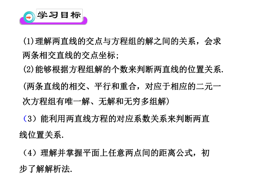 2.3.1 两条直线的交点坐标&2.3.2 两点间的距离-【新教材】人教A版（2019）高中数学选择性必修第一册课件（16张PPT）