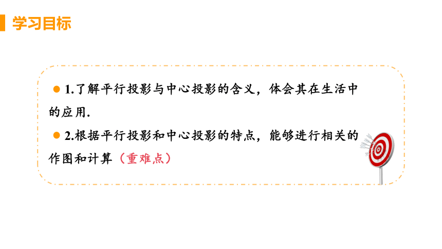 25.1.1 平行投影与中心投影 课件（共18张PPT）