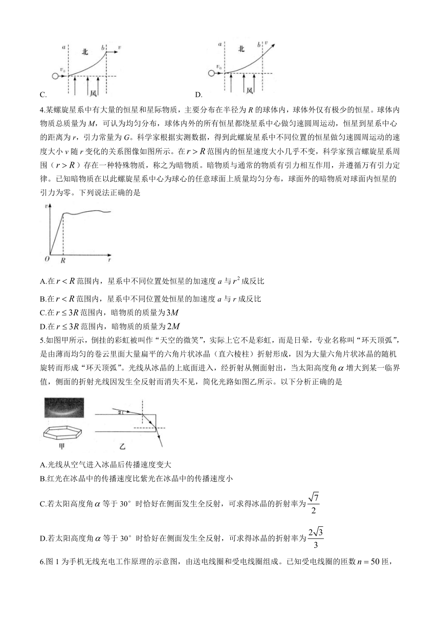 湖南省新高考教学教研联盟2024届高三下学期4月第二次联考试题 物理（含解析）