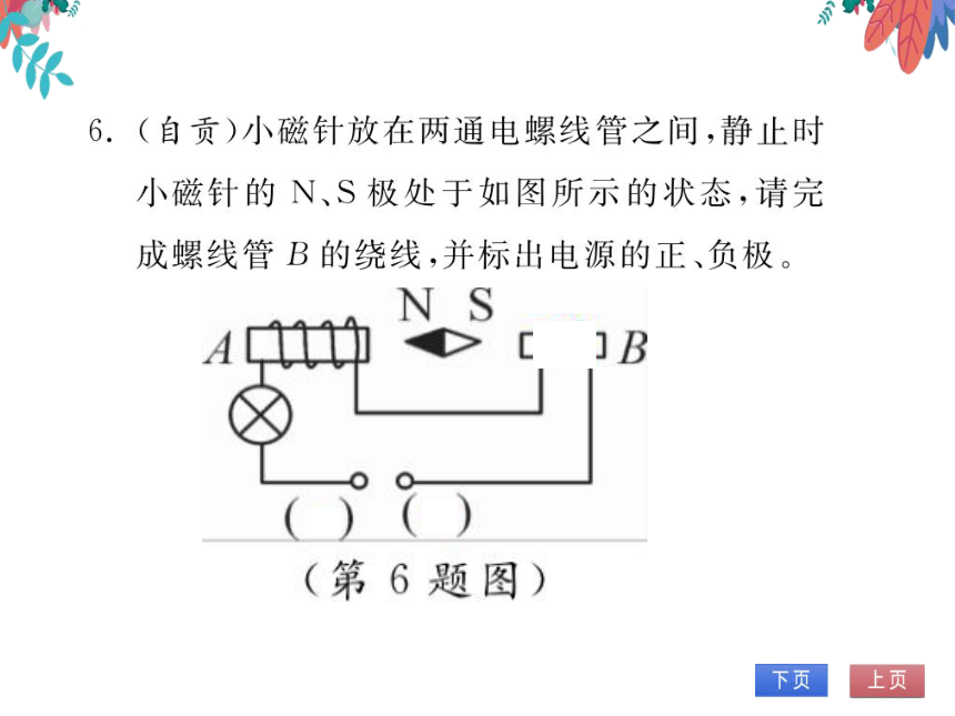 【北师大版】物理九年级全册 第14章 专题七 电磁作图  习题课件