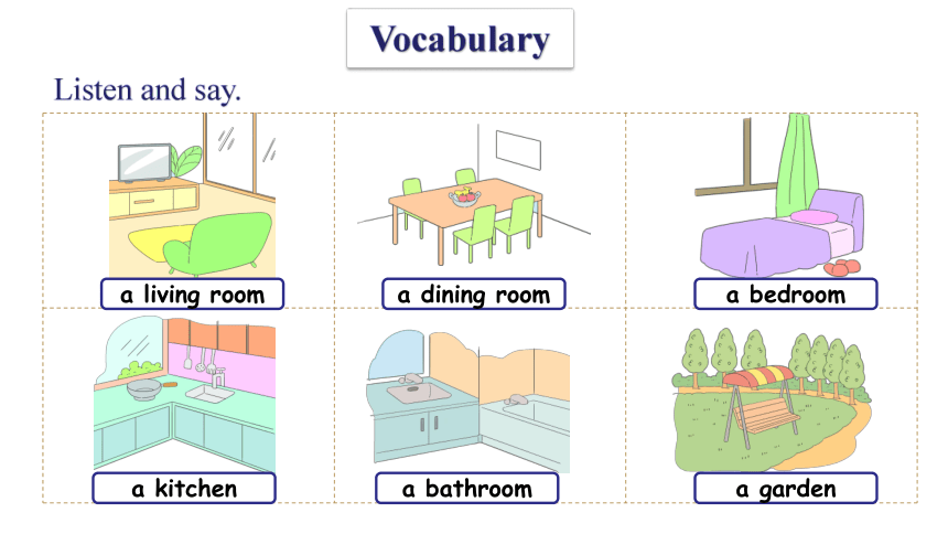 Unit 2 Our New Home  Vocabulary & Target 课件(共20张PPT)