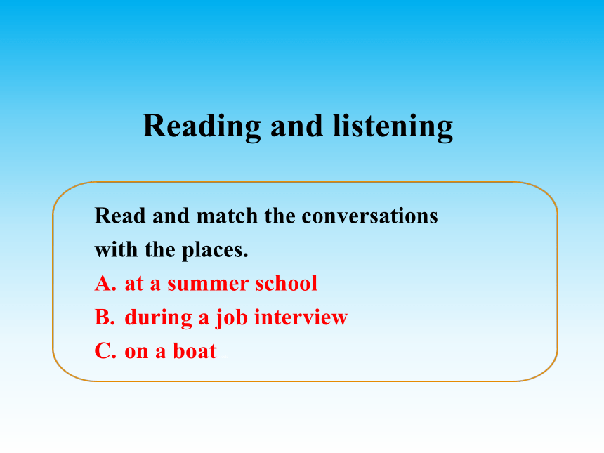 外研版选修6 Module1Small Talk Reading and Listening课件(26张ppt)