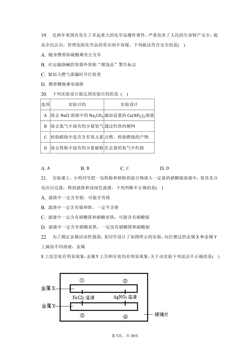 2023年湖南省衡阳市中考化学二模试卷（含解析）