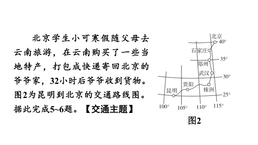 2024年中考地理复习专题交通主题习题课件（共25张PPT）