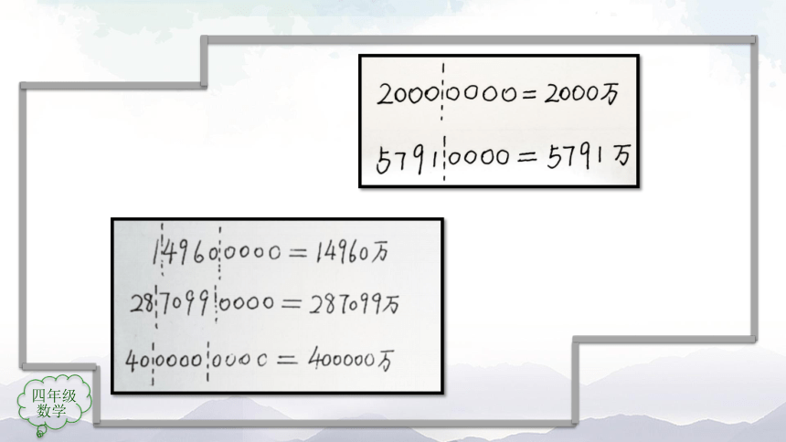 人教版四年级上数学教学课件-亿以上数的改写（33张ppt）