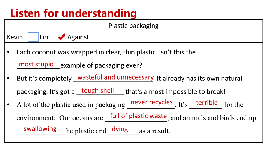 北师大版（2019） 选择性必修 第一册 Unit 3 Conservation Lesson 2 War on Plastic Packets课件（20张PPT）