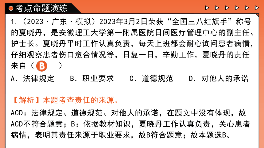 专题11《勇担社会责任》全国版道法2024年中考一轮复习课件【课件研究所】