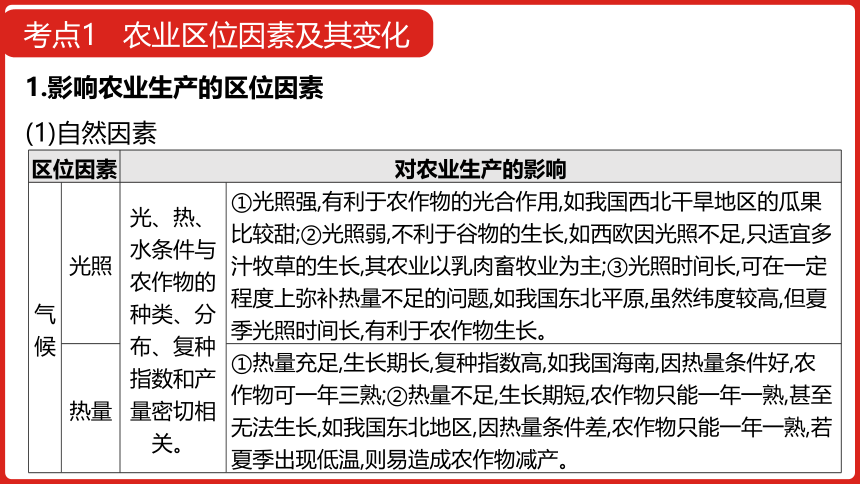 全国通用高中地理一轮复习  第十单元 农业地域的形成与发展  课件