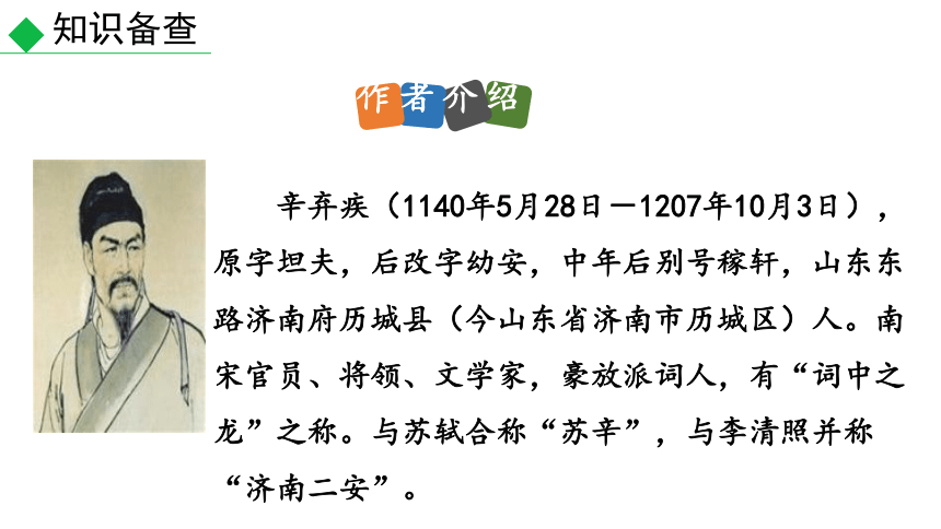 第12课《破阵子·为陈同甫赋壮词以寄之》课件（18张ppt）2022-2023学年部编版语文九年级下册