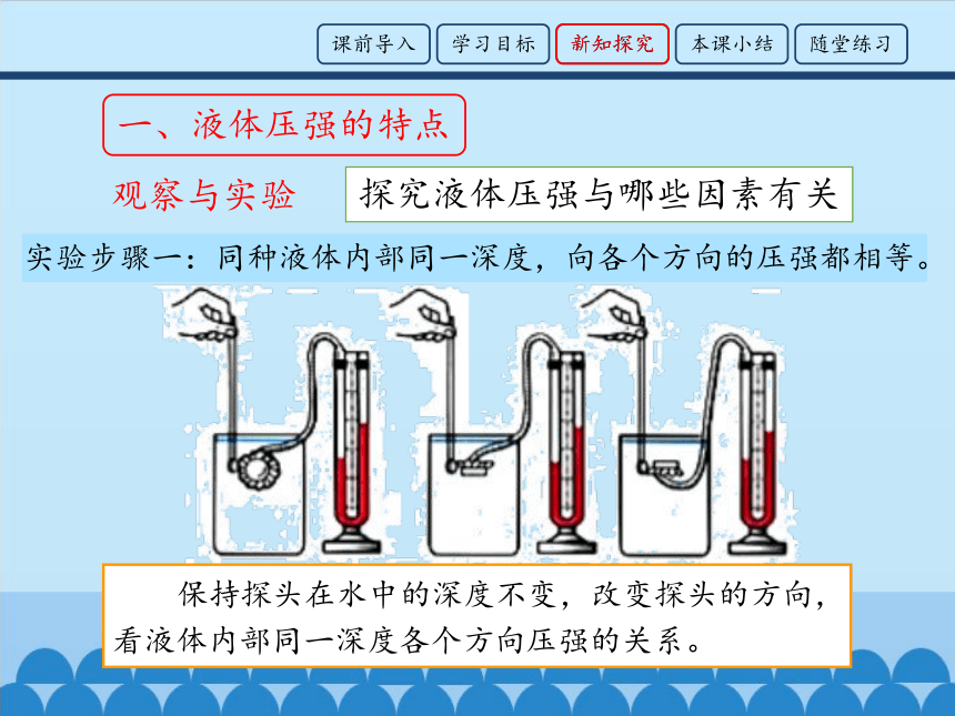 鲁科版（五四制）物理八年级下 第七章 第二节 液体压强_ 课件（20张）