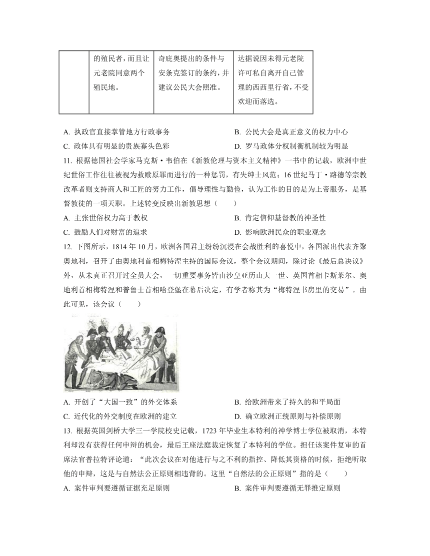 安徽省六安市名校2022-2023学年高二上学期期末考试历史试题（Word版含答案）