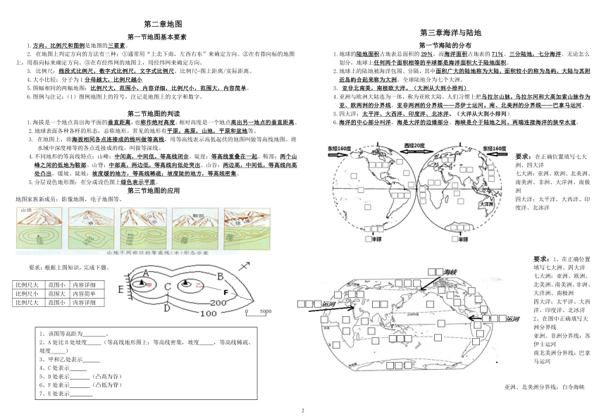 星球版初中地理学业水平考试总复习知识点（初中地理总复习提纲）(PDF图片版)