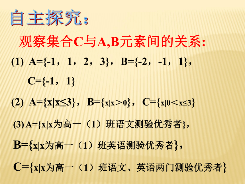 人教新课标高中数学B版必修1《1.2.2 集合的运算》 课件（共20张PPT）