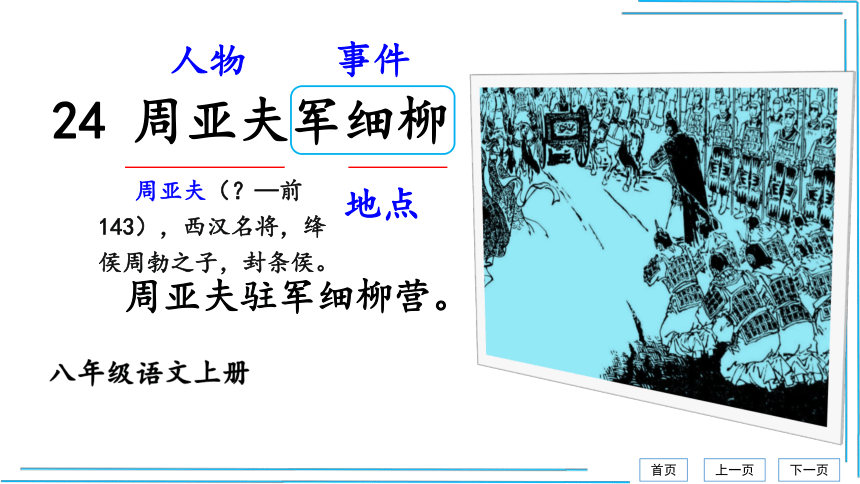 24 周亚夫军细柳【统编八上语文最新精品课件 考点落实版】课件（53张PPT）