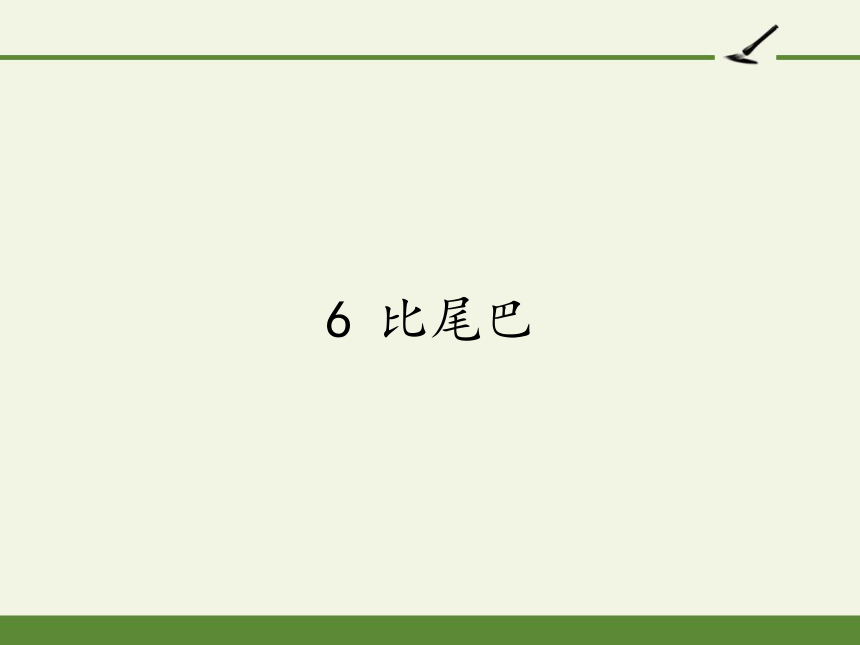 6.比尾巴 课件(共21张PPT)