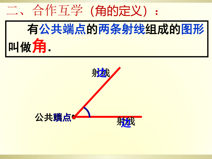 2022—2023学年人教版数学七年级上册4.3.1角课件(共17张PPT)