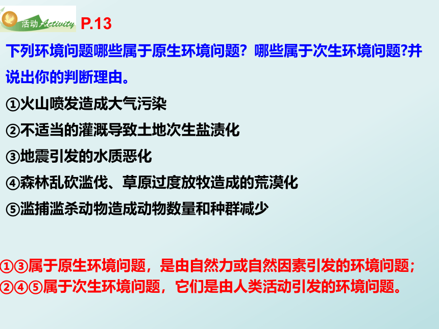 1.2 人类活动与环境问题 课件（24张PPT）