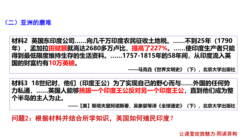 2020-2021学年人教统编版（2019）必修中外历史纲要（下） 第12课 资本主义世界殖民体系的形成 课件（19张）