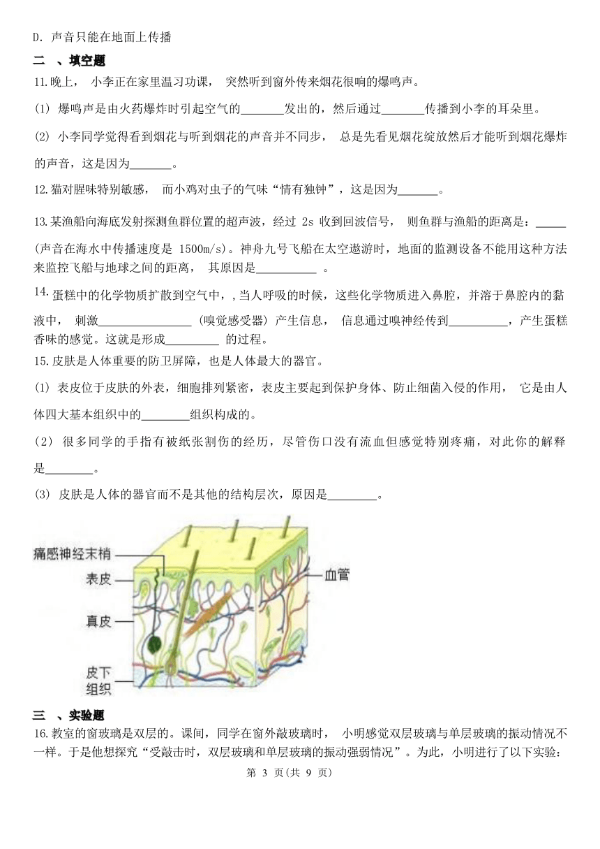 第2章 对环境的察觉 复习专题（2.1-2.2，含解析）