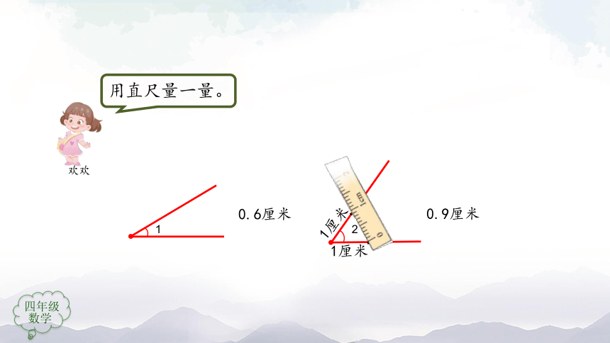 人教版四年级上数学教学课件-角的度量（第1课时）（76张ppt）