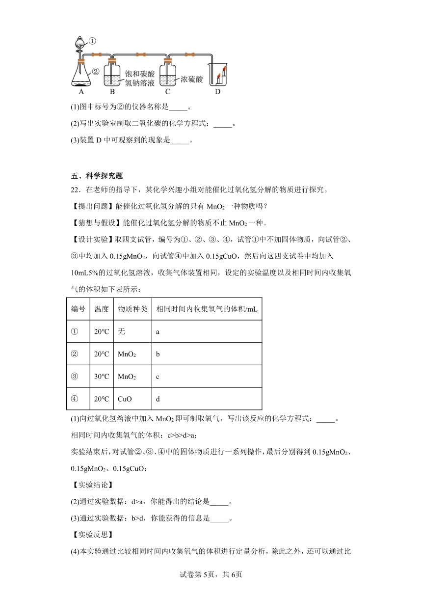 2023年海南省儋州市部分校中考二模化学试题（含解析）