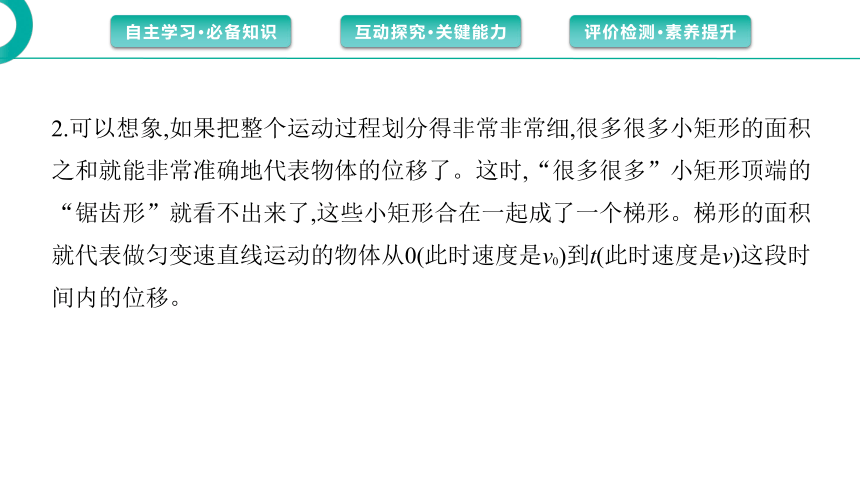 高中物理鲁科版必修第一册课件：第2章 第2节 第1课时 位移与时间的关系（65张PPT）