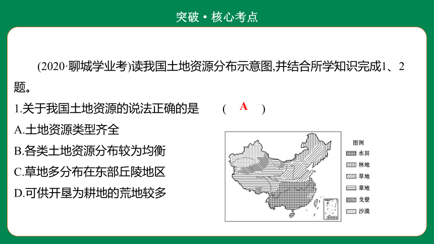 2022年初中地理考前二轮过考点 第十一章  中国的自然资源 课件（32页）