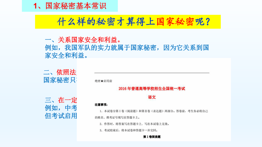 2023年初中生主题班会保密教育进校园《保密防谍--人人有责》　课件(共21张PPT)