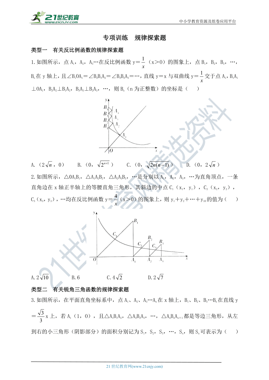 第三章 二次函数专项训练  规律探索题（含答案）