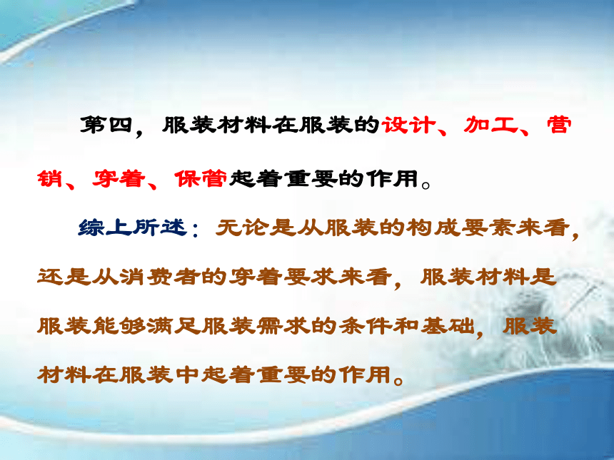 第一章  绪论 课件(共19张PPT)-《服装材料》同步教学（中国纺织出版社）