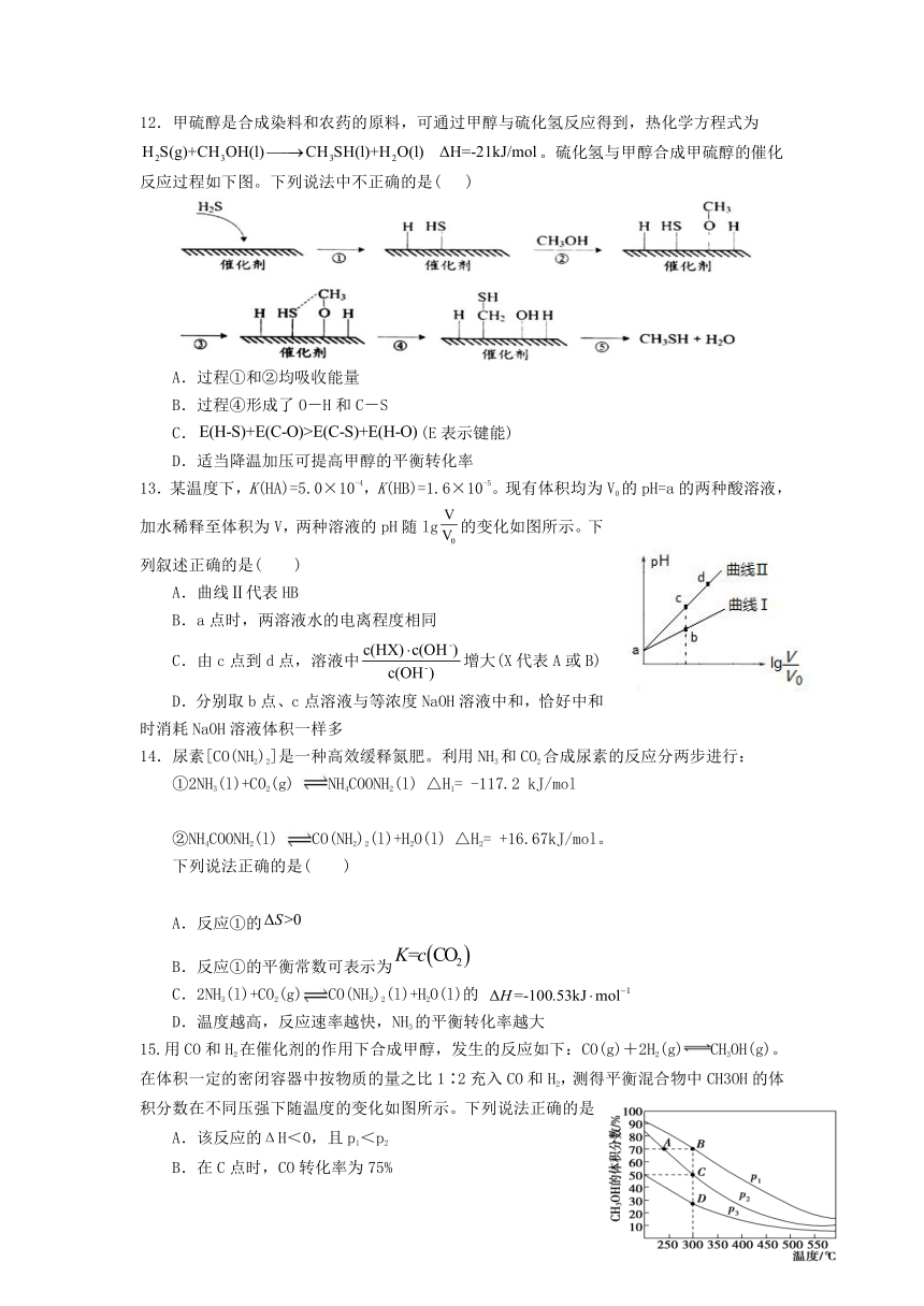 广东省茂名第五高级中学2021-2022学年高二上学期期中考试化学试卷（Word版含答案）