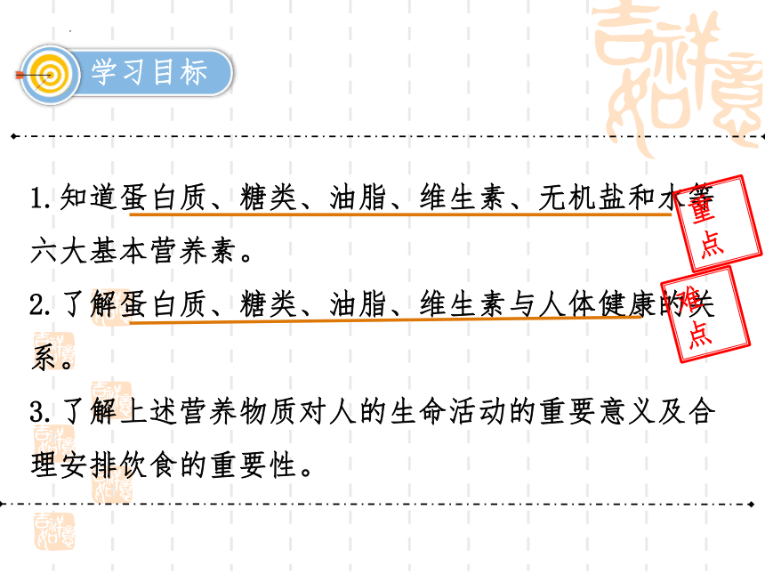 第十二单元 课题1 人类重要的营养物质课件(共44张PPT)—2022-2023学年九年级化学人教版下册