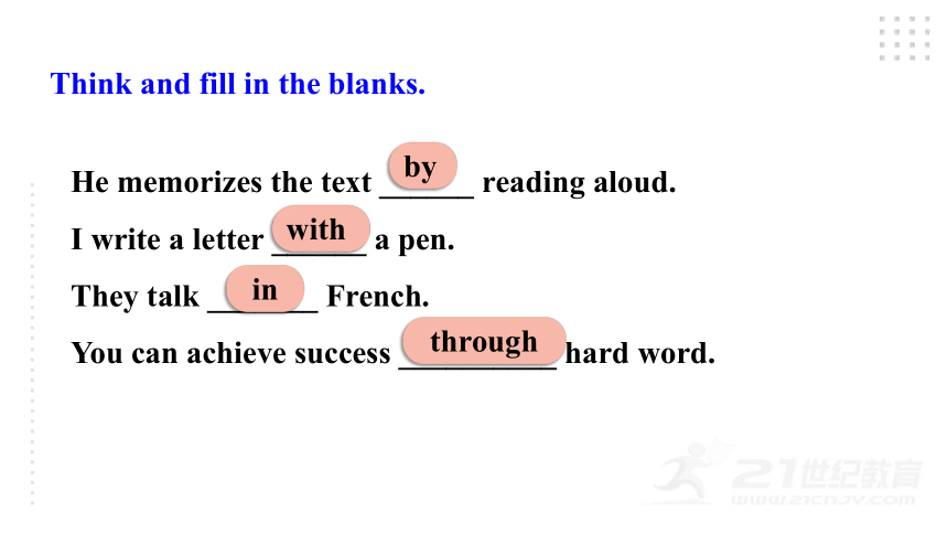 Unit 1 How can we become good learners. Section A 第三课时 (Grammar focus-4c) 课件