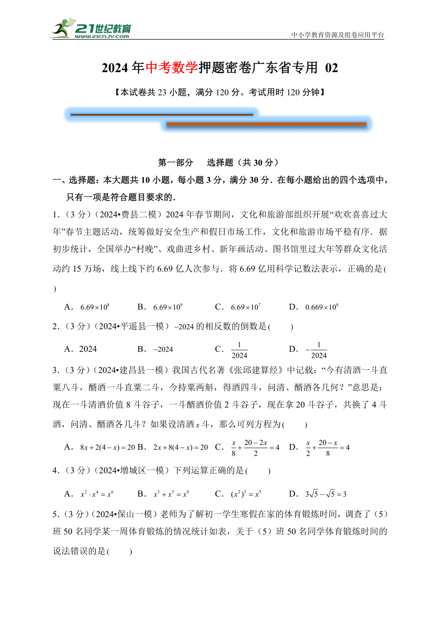 押题密卷 广东省专用02（含解析）