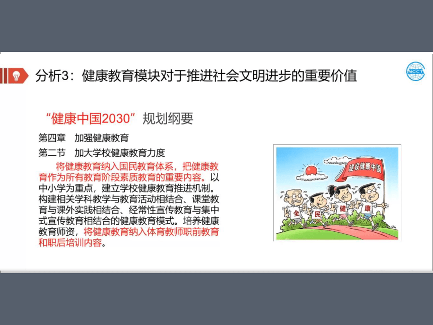 【新课程标准讲座】健康教育模块教学的设计、实施与评价  课件