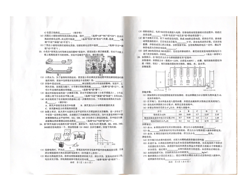 2024年黑龙江省齐齐哈尔市中考一模物理试卷（图片版含答案）