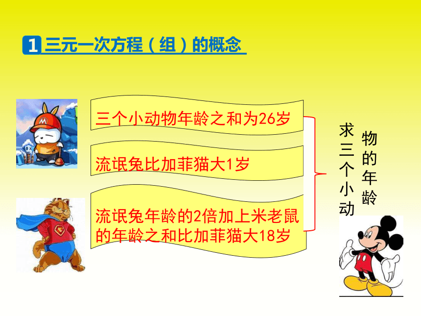 人教版数学七年级下册 8.4 三元一次方程组的解法课件(共21张PPT)