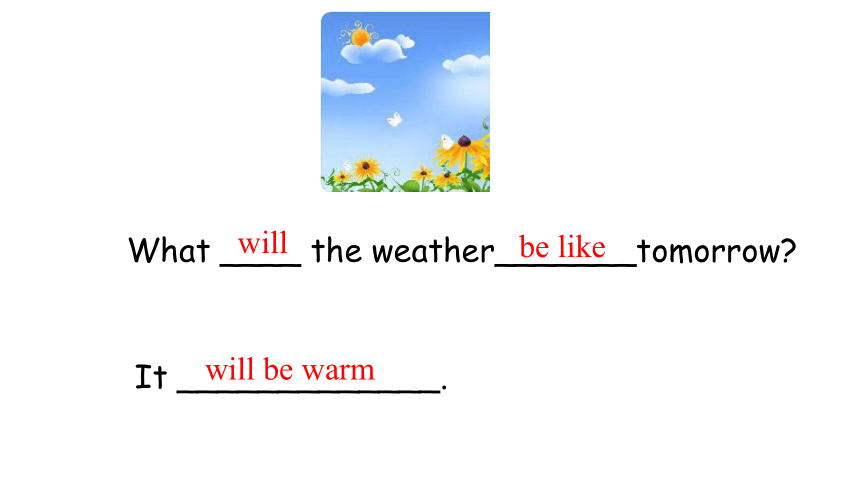 Lesson 3 It will be sunny this Sunday 第3课时课件  (共29张PPT)