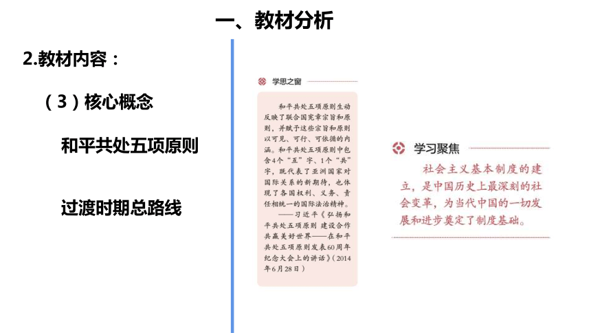 2021-2022学年纲要上册《第26课 中华人民共和国成立和向社会主义的过渡 》说课课件(20张PPT)