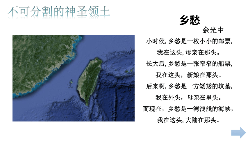 第七章 南方第七第四节 祖国的神圣领土──台湾省 课件（共21页PPT）