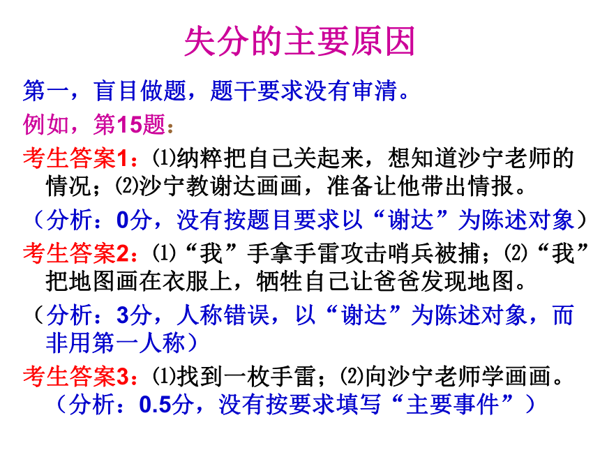 2021年中考二轮专题复习：文学作品阅读考试题型解析课件（34张PPT）