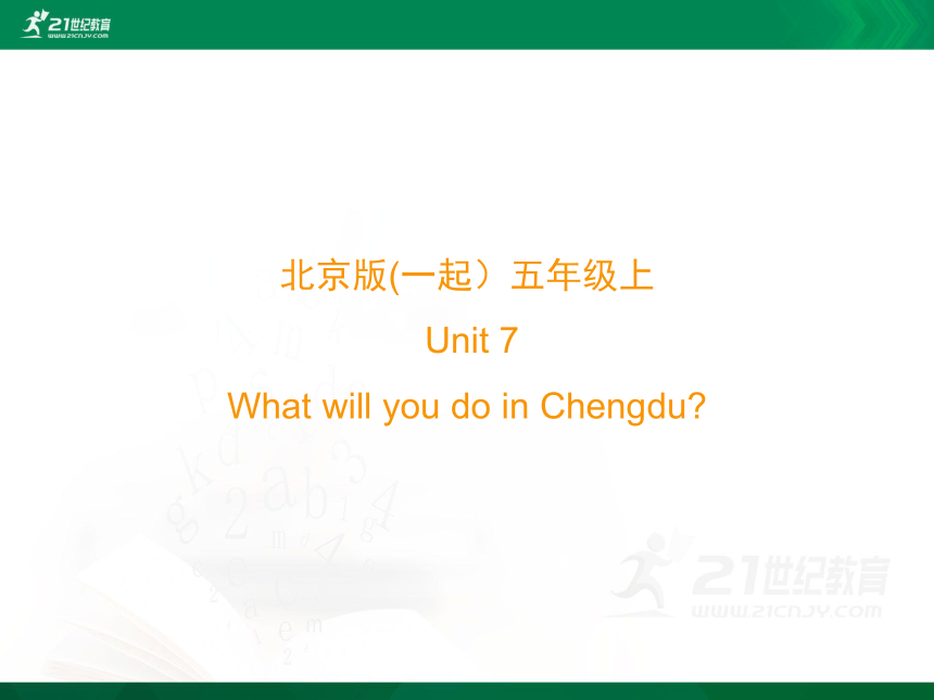 Unit7 What will you do in Chengdu单元课件（共44张PPT）