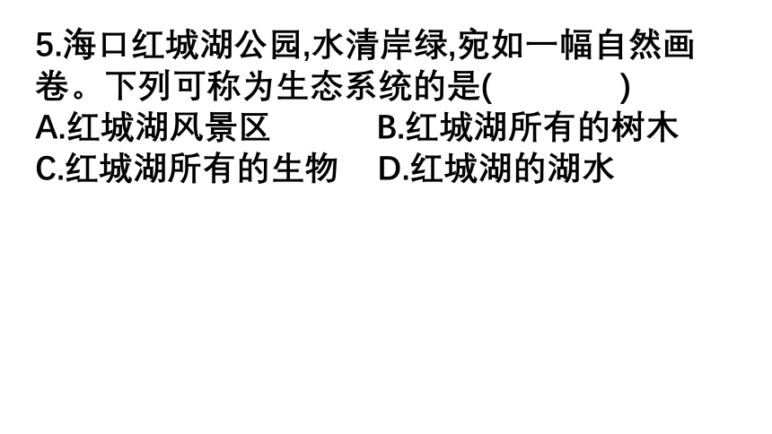 湖南吉首市第二初级中学2022-2023学年七年级生物上册期末综合检测卷课件（41张PPTt)