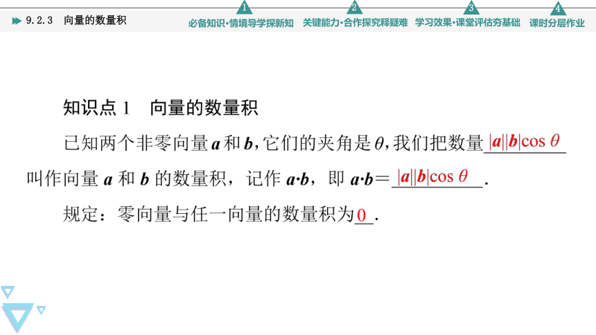 第9章  9.2.3向量的数量积 课件（共54张PPT）