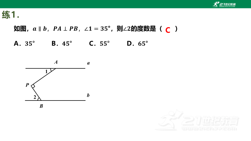 浙教版数学七下-第2讲-平行线模型 课件（共24张PPT）