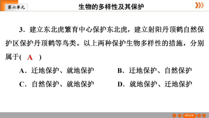 人教版生物八年级上册 第6单元 第3章　保护生物的多样性 课件（共38张PPT）