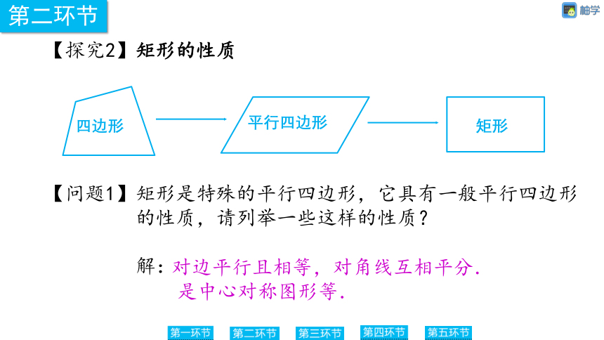 【慧学智评】北师大版九上数学 1-4 矩形的性质 同步授课课件